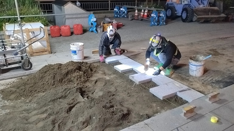 江ノ島弁天橋周辺歩道復旧_湘南ロックガーデン