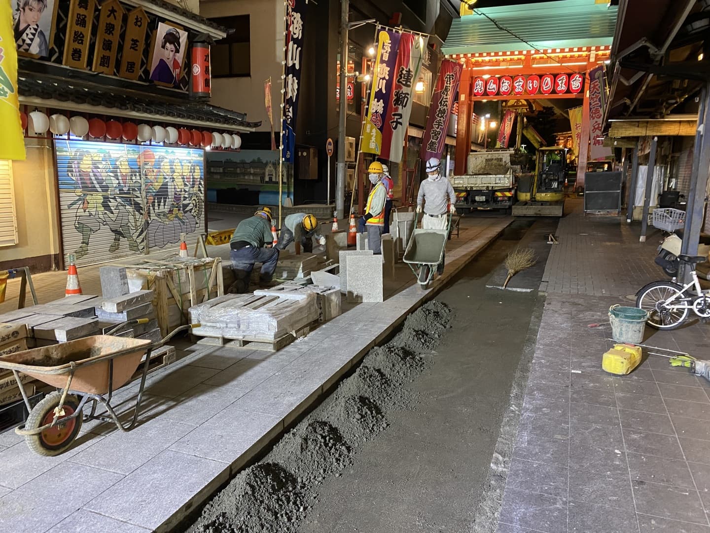 浅草寺奥山門周辺参道復旧_湘南ロックガーデン