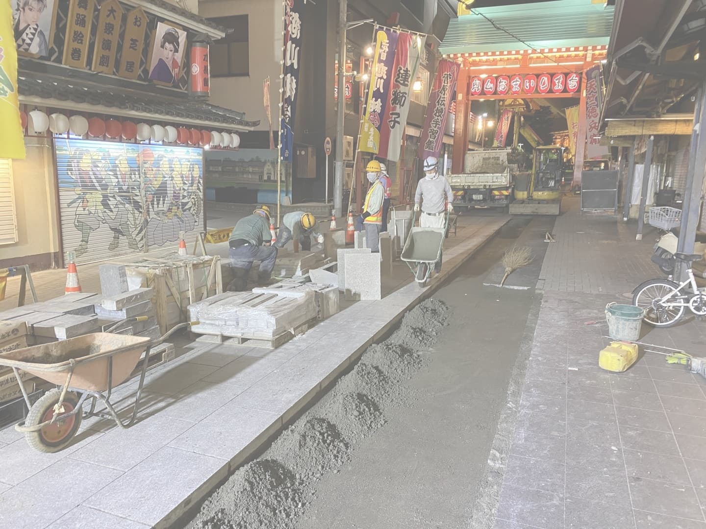 浅草寺奥山門周辺参道復旧_湘南ロックガーデン