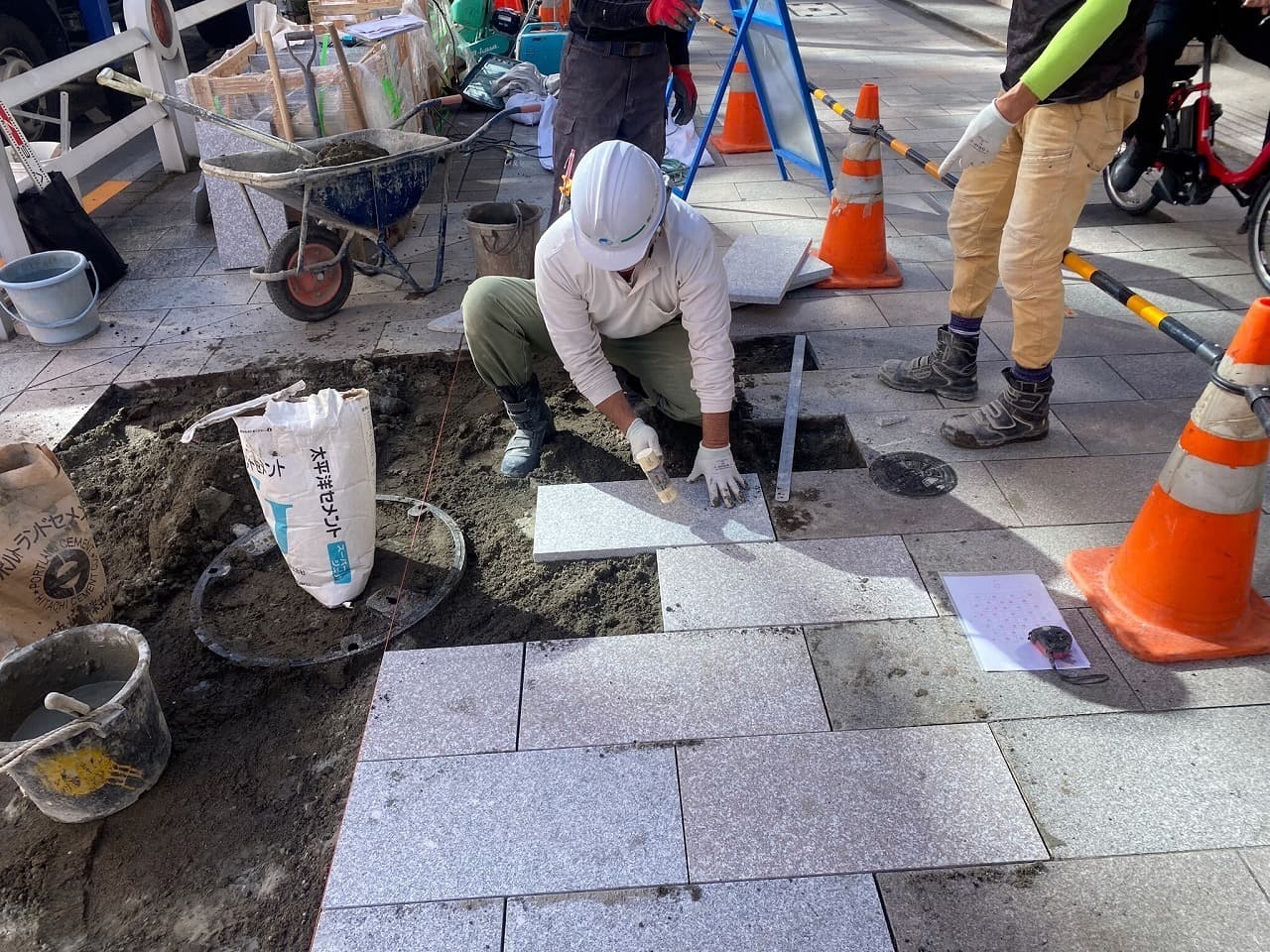 靖国通り(R6)復旧_湘南ロックガーデン