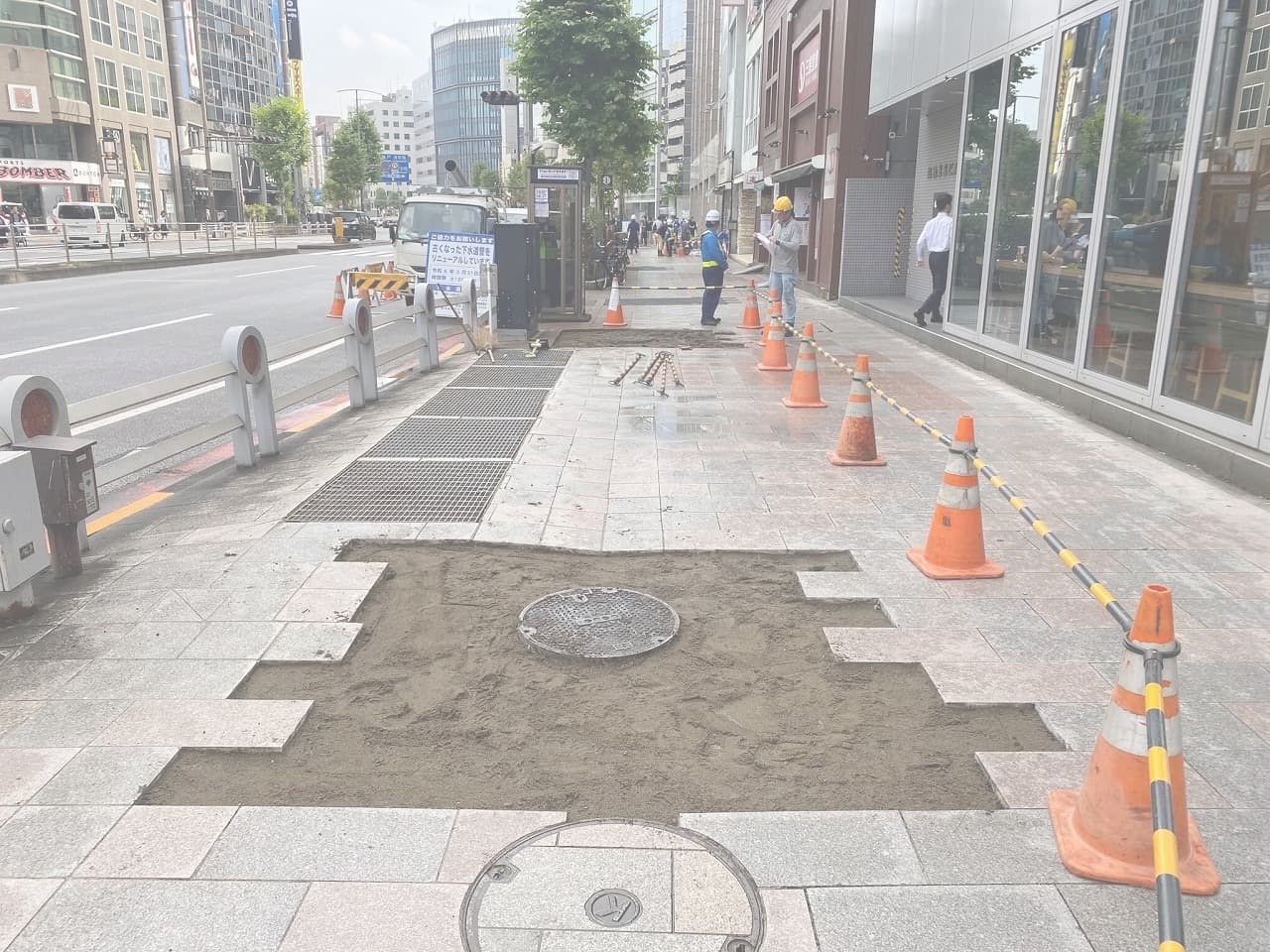 靖国通り(R6)復旧_湘南ロックガーデン