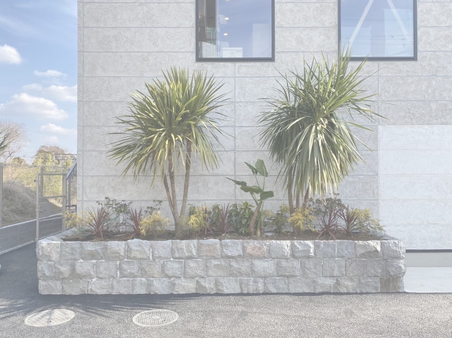 小松石雑割花壇_湘南ロックガーデン