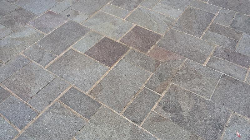 鉄平石舗装　石舗装_アースロック